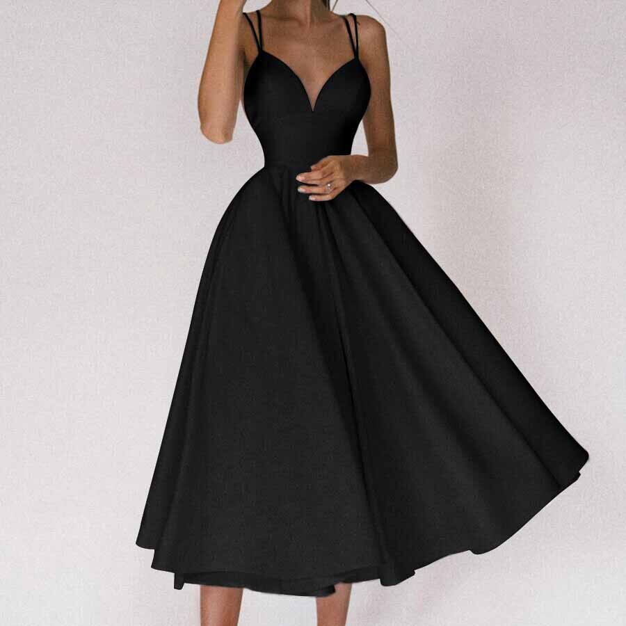 Vestido Feminino Midi preto