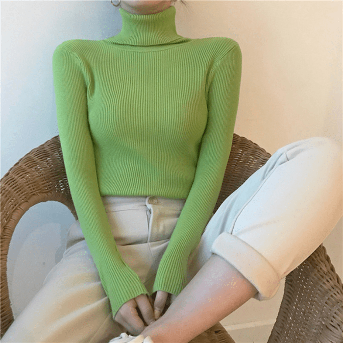 Suéter Tricô feminino Verde