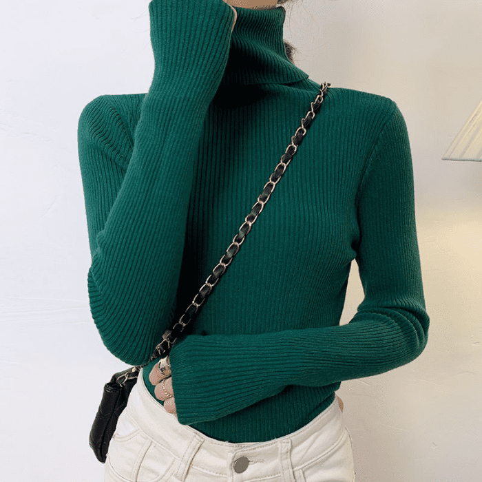 Suéter Tricô feminino Verde