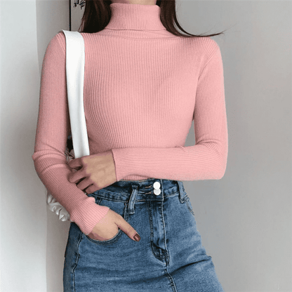 Suéter Tricô feminino Rosa