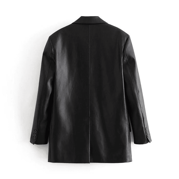 Blazer de Couro Feminino