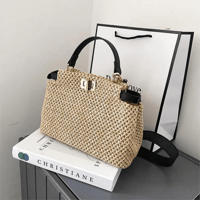 Bolsa Imitação Palha
