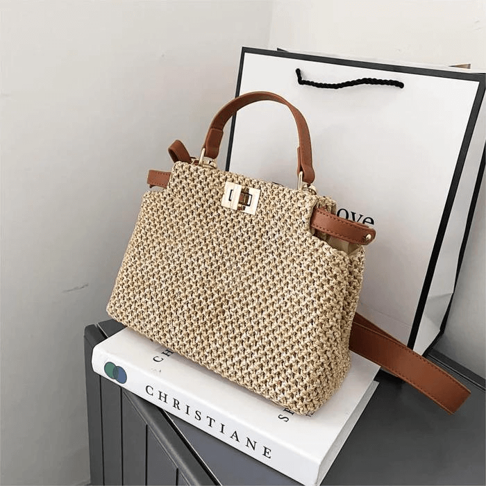 Bolsa Imitação Palha