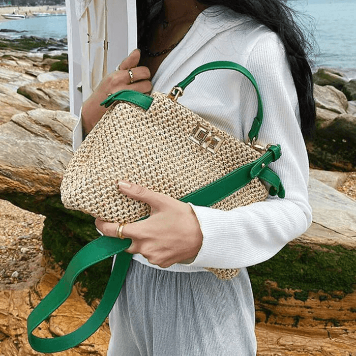Bolsa Imitação Palha