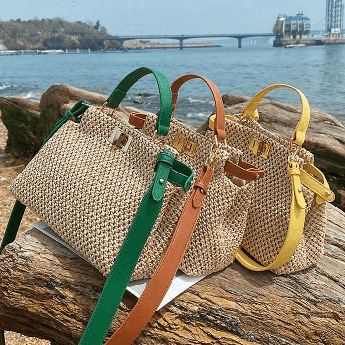 Bolsa Imitação Palha