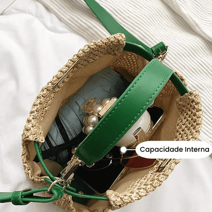 Bolsa Imitação Palha