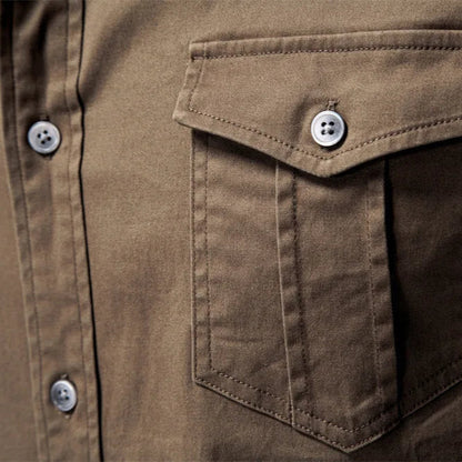 Camisa Masculina Harrington em Algodão