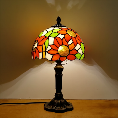 Luminária de Mesa LED em Vidro Ornamentado