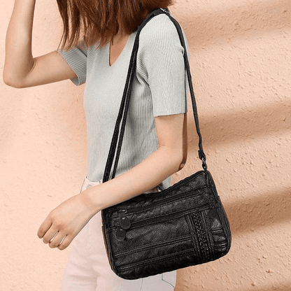Bolsa de Couro Preta