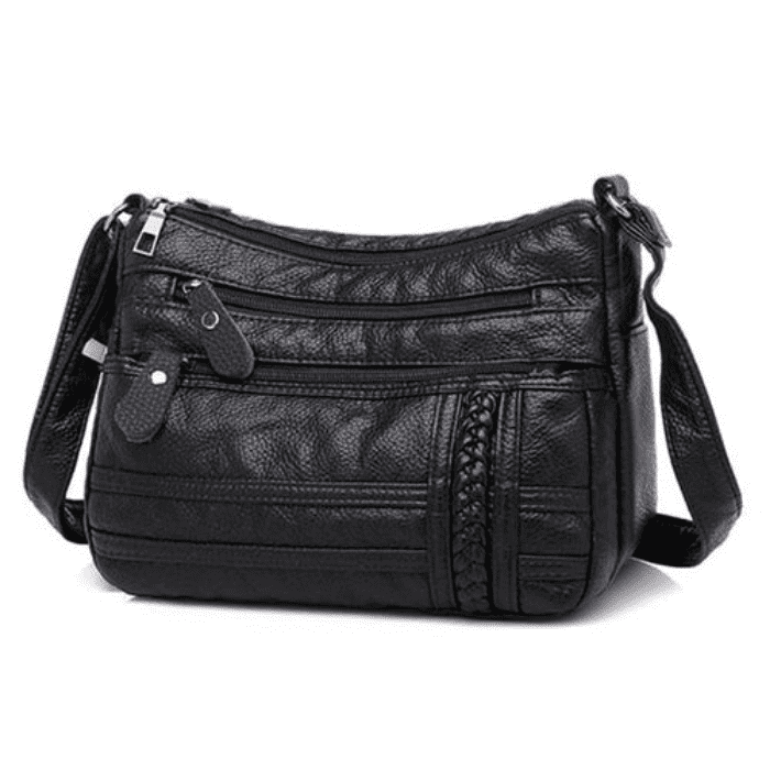 Bolsa de Couro Preta