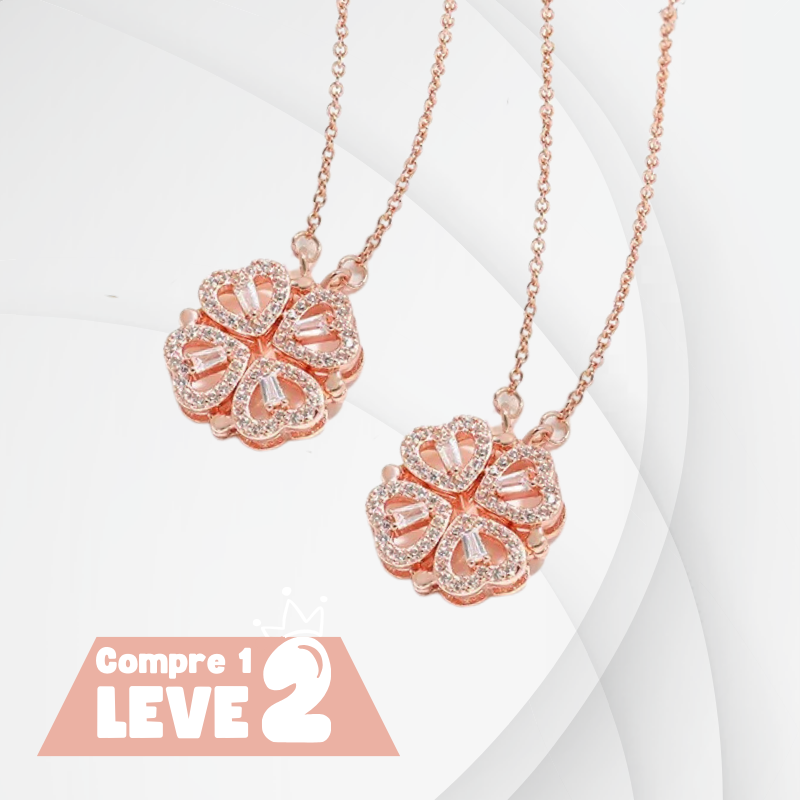 Colar Trevo de Coração [COMPRE 1, LEVE 2]