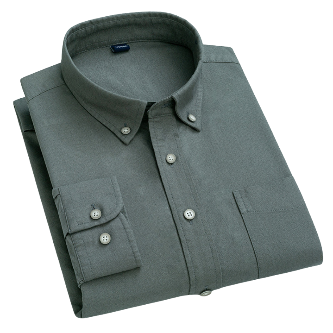 Camisa Oxford Casual 100% Algodão