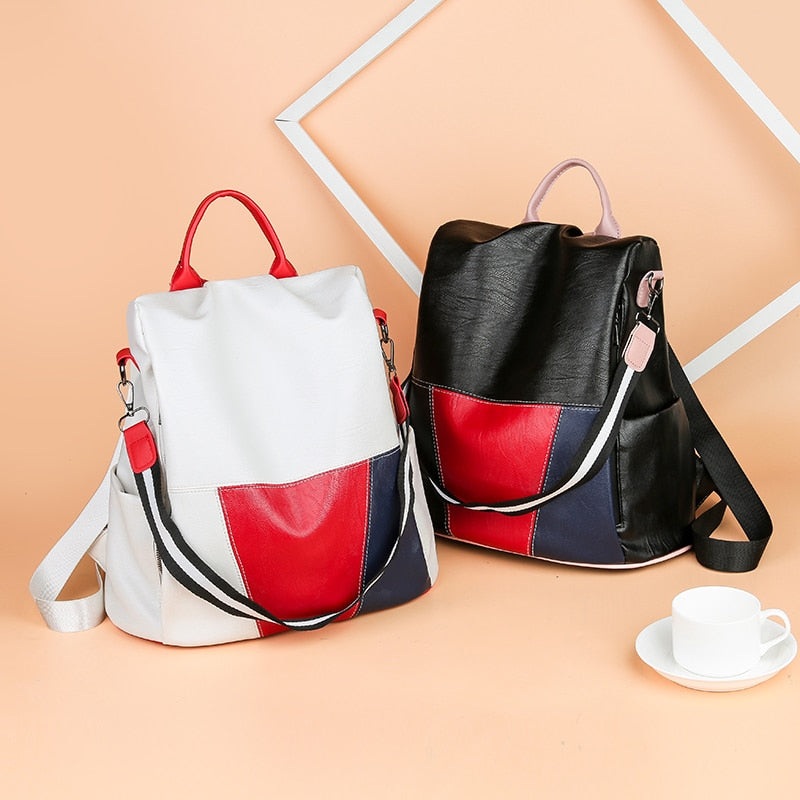 Bolsa de Costas Branca e Preta