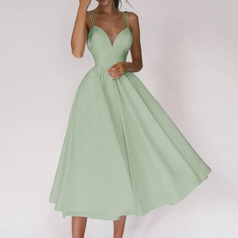 Vestido Feminino Midi verde