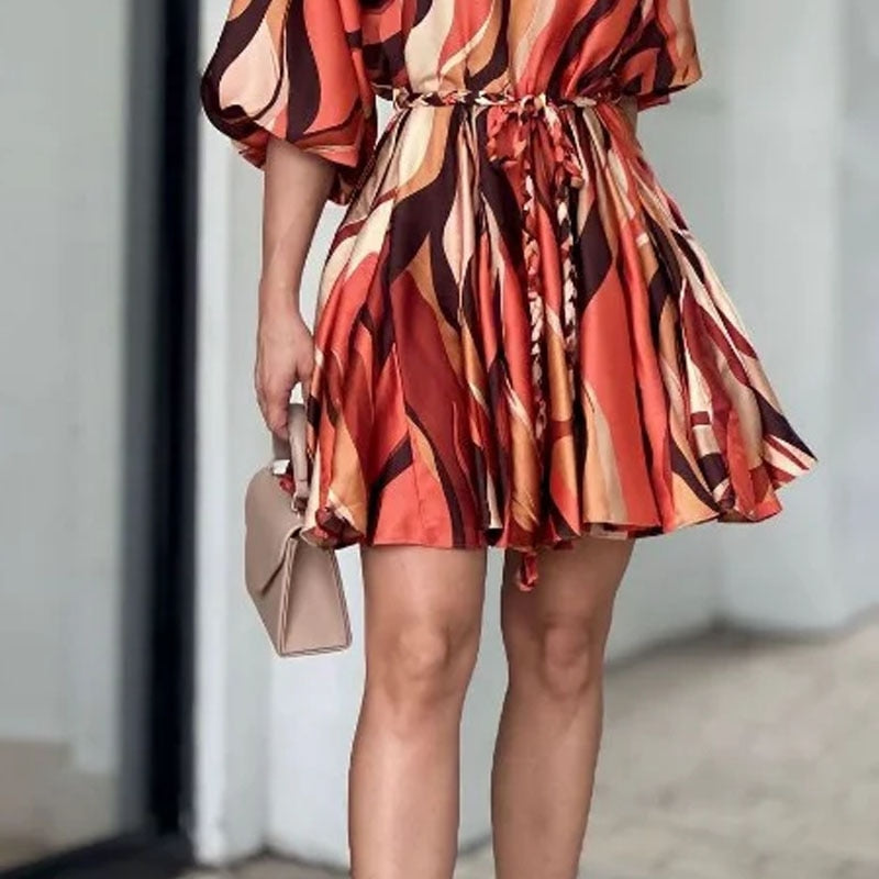 Vestido Curto Estampado