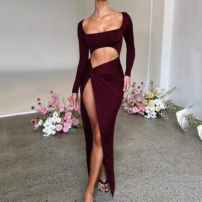 Vestido Feminino Longo Vinho