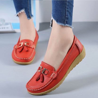 Mocassim Ortopédico Feminino de Couro